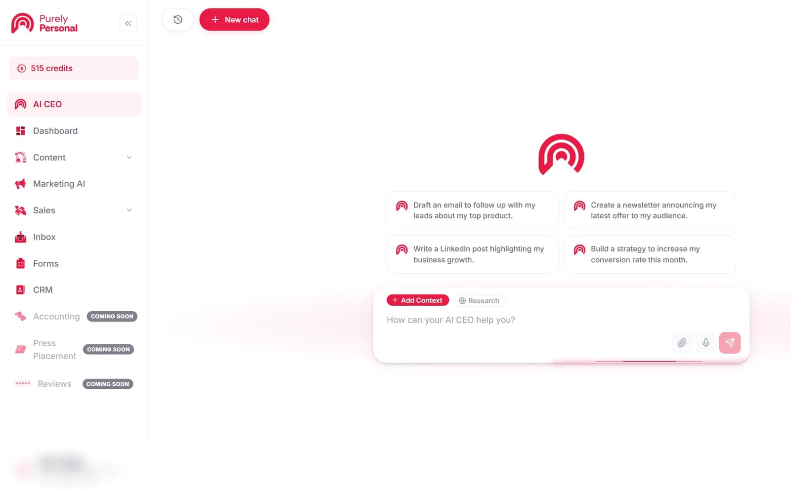 AICEO product screenshot