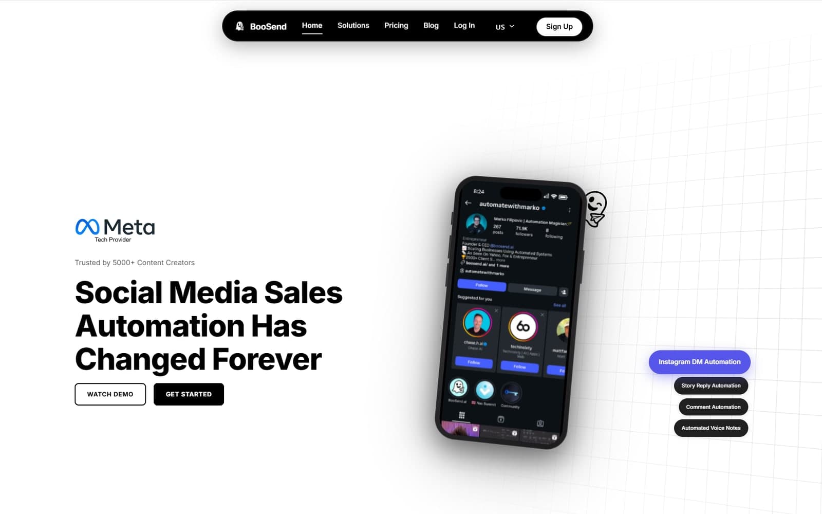 BooSend product screenshot
